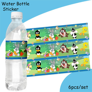 Décorations de fête d'anniversaire sur le thème des Looney Tunes, gobelets en papier, assiettes, pailles, fournitures pour fête d'anniversaire d'enfants, baby shower - Product Image 3