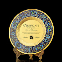 Plaque métallique texturé pour logo, modèle de luxe avec logo magnétique