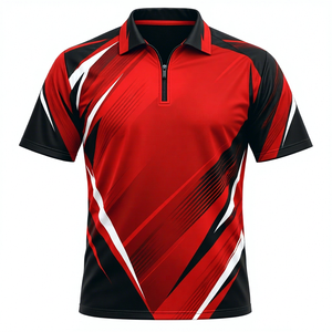 Chemises de fléchettes personnalisées par sublimation, polos d'entraînement pour équipes, polos de sport pour hommes - Product Image 1
