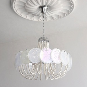Lustre en verre coloré AB Creative pour salon, salle à manger, chambre à coucher, luminaires de luxe pour hôtel - Product Image 6