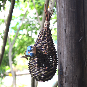 Nido de Paja para Pájaros, Caja de Cría, Nido de Gallina, Nido para Aves, Suministros para Mascotas, Decoración de Jardín, Jaula para Pájaros - Product Image 4