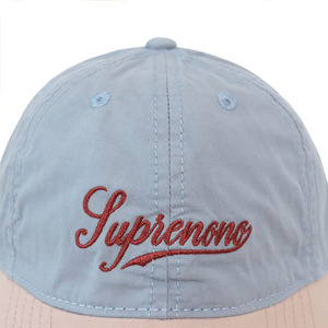 หมวกเบสบอลผ้าฝ้าย 6 แผง แบบไม่มีโครง สไตล์ลำลอง สำหรับเล่นกีฬาและกิจกรรมกลางแจ้ง  แบบสองสี  ปักลายตามสั่ง  ขายส่ง ดีไซน์ใหม่  สำหรับทุกเพศ - Product Image 6