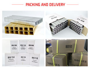 도매 80 시리즈 나무 상자 부식 방지 내구성 8010 8016 철 9mm 가구 스테이플 - Product Image 6