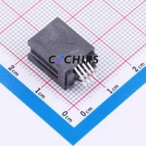 HEE08LP03BK Gold Finger Connector Through hole Component (THT),P=1.27mm Connector EDGE SLOT 1.27mm 8P Clamp Plate - Product Image 2