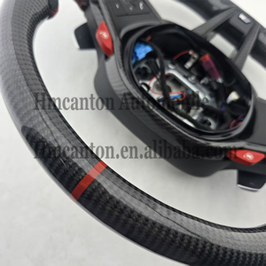 Nuevo Volante Deportivo de Fibra de Carbono y Cuero Perforado para BMW Serie G, M3 G20 G30 G80 M4 G82 M5 CS - Product Image 4