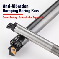Porte-outil de tournage interne anti-vibration pour trous profonds 1000 mm, tête modulaire en carbure HSS, OEM