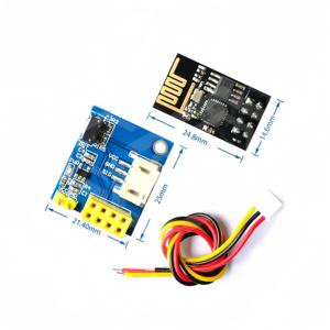 وحدة استشعار درجة الحرارة DS18B20 مع لوحة محول واي فاي ESP8266 ESP-01/01S للاتصال الشبكي عن بعد - Product Image 2