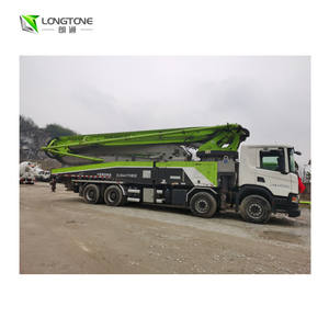 Bomba de hormigón usada Zoomlion montada en camión 37m 49m 50m 52m con motor diésel y componentes principales de motor y transmisión para maquinaria de camiones - Product Image 1