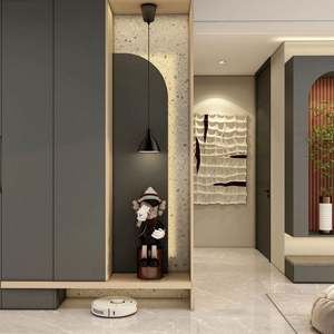 Modern Entrance Furniture Wood Entrance Wall Foyer Decor - Product Image 4