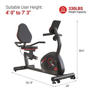 Vélo d'exercice couché pour la maison, équipement de fitness pour la salle de sport, prix direct d'usine, soutien dorsal pour le corps - Product Image 6