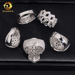 <span class=keywords><strong>Anello</strong></span> Moissanite Stile Hip Hop in <span class=keywords><strong>Argento</strong></span> Sterling <span class=keywords><strong>925</strong></span>, Gioiello con Diamanti Sintetici, Supera il Test del Diamante, <span class=keywords><strong>Anello</strong></span> da <span class=keywords><strong>Uomo</strong></span>, Disponibile negli USA - Product Image 5