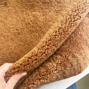 Австралийская вьющиеся Шкуры Овчины зимние короткие волосы шерстяная одежда для авто обивка мягкие необработанные узоры для домашних животных украшения - Product Image 5