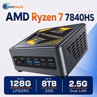 CoreNest Mini PC AMD Ryzen 7 7840HS 8-core 16-thread 5,1 GHz Radeon 780M DDR5 128GB Dual M.2 PCIe 4.0 8TB OCuLink Mini PC