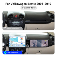 Écran ZWNAV 13,1"+12,3" pour Volkswagen Beetle 2003-2010 Android 13 Carplay DSP GPS Multimédia Autoradio Stéréo OEM