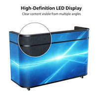 Pantalla LED P2.5 para Mostrador de Recepción, Portátil y Móvil, Apta para Salas de Exposiciones y Mostradores de Venta