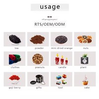 Boîtes de conserve rondes en métal pour thé, format RTS taille D 9,9 * 7,5 cm / 12/14,5 cm, pour l'emballage de thé en vrac