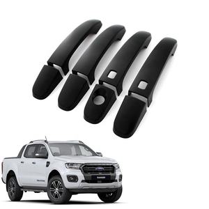 YCSUNZ couvercle de poignée de porte noir mat avec trou de capteur pour <span class=keywords><strong>Ford</strong></span> <span class=keywords><strong>Ranger</strong></span> <span class=keywords><strong>Wildtrak</strong></span> T8 <span class=keywords><strong>2018</strong></span> 2019 2020 <span class=keywords><strong>accessoires</strong></span> - Product Image 1