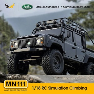 MNRC MN111 1/18 4WD RTR RC Crawler avec carrosserie en alliage, essieux portiques, boîte de vitesses 3 rapports, éclairage LED, simulation de camion tout-terrain d'escalade - Product Image 1