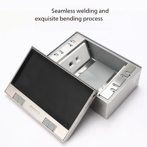 FUPAI JF Floor <strong>Socket</strong> 4-Outlet Hidden Embedded Stainless Steel Flush Concealed Tile Floor <strong>Socket</strong> IP20 Rating EU/US/AU Compatible - Product Image 6