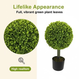 Novo Modelo Transfronteiriço 20260222 Plantas Artificiais de Buxo Folha de Milão Destacáveis com Design Removível para Jardim Interno/Externo - Product Image 3