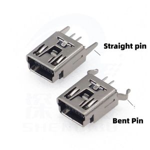 Prise femelle Mini USB 5 broches, options de broches droites/à angle droit, verticale 180° °   Connecteur de type T à montage traversant - Product Image 4