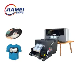 New Technology T-shirt Printing Machine PET Film Inkjet 30cm Width DTF Inkjet Printer With Shaking Powder Machine