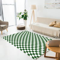 Tapis d'illusion vortex, tapis 3D, géométrique, noir et blanc, grille, salon, chambre à coucher, tapis antidérapants pour le sol