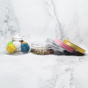 Envases Cosméticos, Frascos Transparentes de Plástico PET de Grado Alimenticio con Tapas Blancas para Polvos Sueltos y Lápiz Labial - Product Image 2