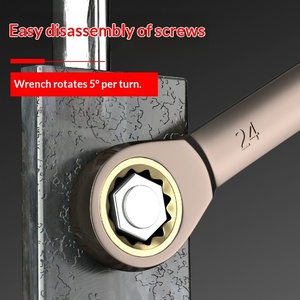 Clé à cliquet double usage Erez, de qualité industrielle, métrique, résistante à l'usure, antirouille, pour réparation domestique, gain de temps - Product Image 3