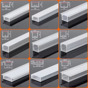 14.5*7mm dễ dàng cài đặt LED hồ sơ khuếch tán ánh sáng Dải đùn nhôm đen lõm hệ thống gắn ánh sáng bền - Product Image 6