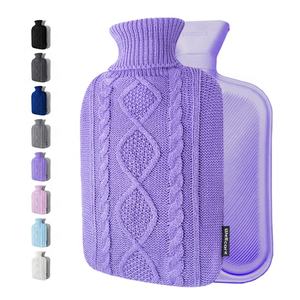 Bouillotte en caoutchouc la moins chère avec housse en peluche super douce Sac à eau chaude haute capacité - Product Image 2