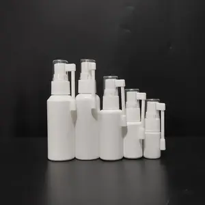 empty pet plastic nasal spray 10 15 30 50 ml portable small oral mouth nasal sprayer bottle for medical packaging