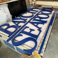 Enseigne publicitaire 3D LED rétroéclairée sur mesure pour extérieur, en acrylique et acier inoxydable, pour logo de magasin, restaurant de fruits de mer, enseigne commerciale 3D