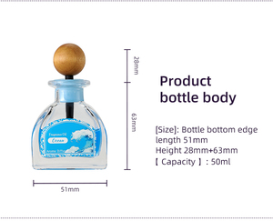 Accesorios de fragancia para coche decoración de interiores juguetes <span class=keywords><strong>Perfume</strong></span> 50ml ambientador botella de vidrio líquido para salpicadero de coche - Product Image 6