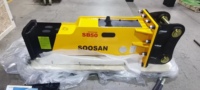 Démolition puissante pour excavatrices de 11 à 16 tonnes pour SOOSAN SB50 Brise-roche hydraulique robuste 1886 kg Marteau de roche Nouvelle construction