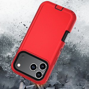 Funda Protectora para Teléfono Defender, MOQ <span class=keywords><strong>500</strong></span>, para iPhone 18 Pro, 16 Plus, 14 Pro <span class=keywords><strong>Max</strong></span>, 13 Mini, 12, 11, XS, XR, SE <span class=keywords><strong>2022</strong></span>, Resistente, 3 en 1 - Product Image 1