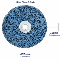 Disque de décapage et de nettoyage en zircone premium Satorex 4,5 pouces 115 mm certifié FSC pour l'élimination industrielle de la rouille et le décapage de la peinture