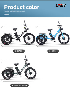 WOWI Triciclo Eléctrico Cheetah de 24 Pulgadas con Motor, Asistencia al Pedaleo, Neumáticos Gruesos, Carrocería Abierta, Carga Útil de 200-300 kg, <span class=keywords><strong>12V</strong></span> - Product Image 6