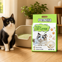 Litière pour chat en tofu biodégradable de haute qualité, très absorbante et à agglomération rapide, écologique, faible en poussière, cylindrique GUDING