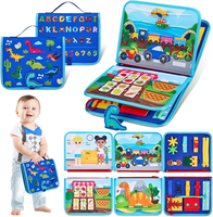 Tableau d'activités sensorielles Montessori personnalisé avec logo pour les tout-petits, entraînement à la motricité fine, jouet de développement précoce, tableau d'activités