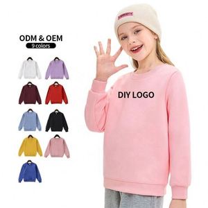 Sweat-shirt d'hiver unisexe pour enfants avec logo personnalisé 2024, tissu en molleton 100% coton, respirant, à capuche, vêtements de sport - Product Image 2