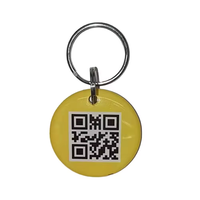 Logo personnalisé NFC Smart Pet ID Tag Anti Perte Chien Porte-clés Avec Différents QR Code