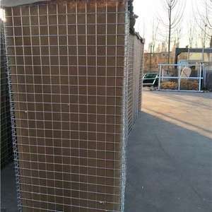 Vente directe usine – <span class=keywords><strong>Gabion</strong></span> soudé galvanisé rempli de terre pour barrière défensive / bastion de défense pour stand de tir - Product Image 1