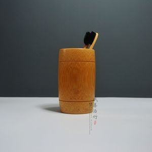 Bamboo Toothbrush Cup Set Minimalist EcoFriendly Hotel Bathroom Supplies - Product Image 4
