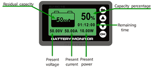 Monitor de batería de derivación inteligente, pantalla LCD para paquete de batería de litio, carrito de <span class=keywords><strong>Golf</strong></span> RV, motocicleta eléctrica y Scooter, 1 unidad - Product Image 3