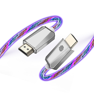 <span class=keywords><strong>Cable</strong></span> UHD de luz de respiración <span class=keywords><strong>RGB</strong></span> de siete colores 2,0 4K UHD Cables de alta resolución UHD macho a macho con conector chapado en oro - Product Image 4