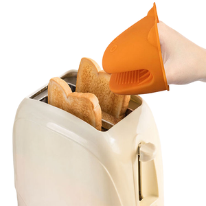 Guanti da forno personalizzati BPA-Free in <span class=keywords><strong>Silicone</strong></span> con graziosi guanti caldi con impugnatura a mano per forno a microonde e forno - Product Image 2