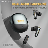 ONIKUMA TX610 Earbud Gaming Dual Mode ANC BT 5.3 TWS dengan Latensi Ultra Rendah 30ms, Mic ENC, dan RGB untuk Gaming Mobile