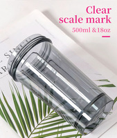 Bouteille de Shaker de GYM Tritan LOGO personnalisé, bouteille de Sport de marque privée, boule de mélange, Shaker de boisson de protéines