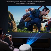 Projecteur intelligent portable d'extérieur 4K Android 11 Google App HD 1080P Vidéo Wifi 6 Home Cinéma 2024 Projecteur LED
